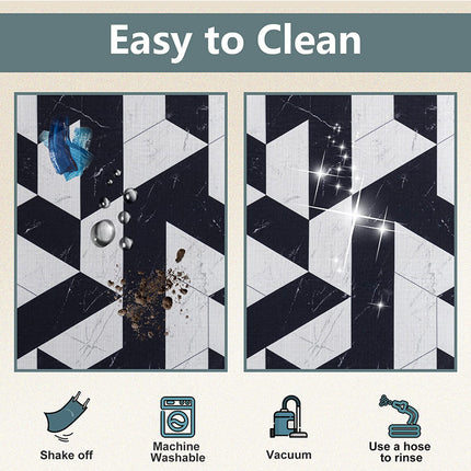 Rechteck-rutsch feste Küchen-Teppiche TPR-Rutsch-Matten für Badezimmer-Läufer-Teppich-Set für die Tür