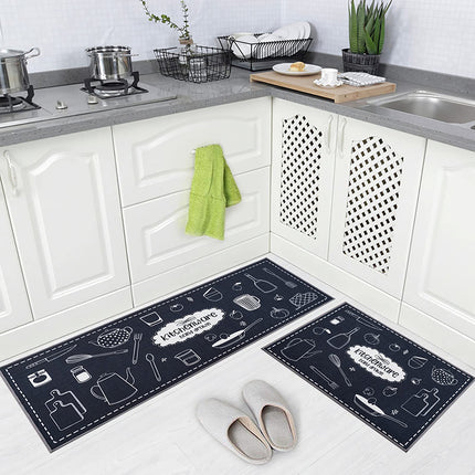 Rechteck-rutsch feste Küchen-Teppiche TPR-Rutsch-Matten für Badezimmer-Läufer-Teppich-Set für die Tür