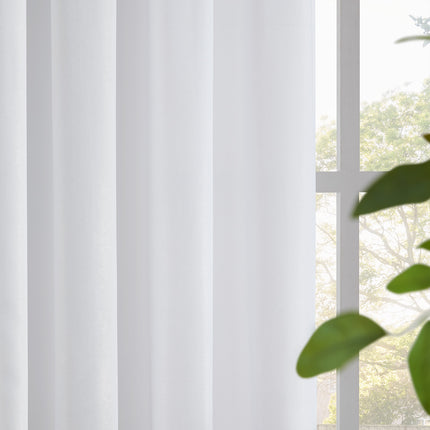 Мягкая текстура Rod Pocket Белые бархатистые полупрозрачные шторы 96 дюймов в длину (2 панели)