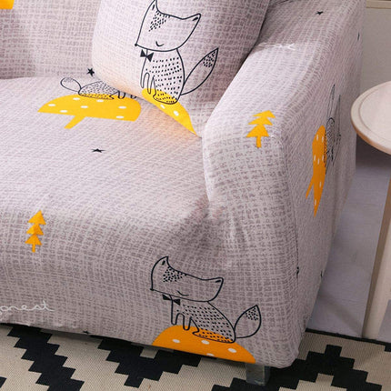 Эластичные чехлы для диванов Loveseat Cartoon Print Slipcover для диванов с 2 или 3 подушками