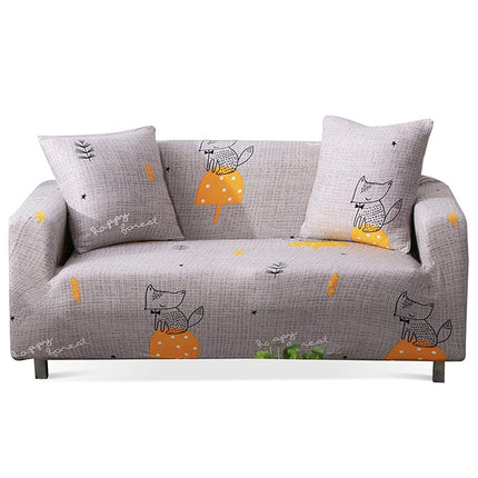 Stretch Sofa Couchbezüge Zweisitzer Cartoon bedruckter Bezug für 2 oder 3 Kissensofas Sofas