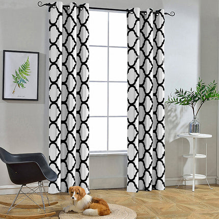 Melodieux Марокканские модные темные серые плотные шторы для комнаты (1 панель)