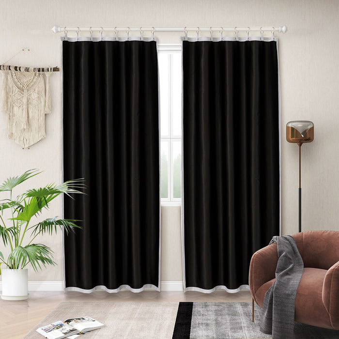 84 Inch Long 100% Blackout Thermal Curtains Liner with Rings - Melodieux (1 Panel)