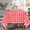 Navy Coffee Seamless Buffalo Plaid Rectangle Tablecloth Checkered Polyester Tablecloths