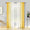 Melodieux Chiffon yellow White Gradient Curtain in a modern living room