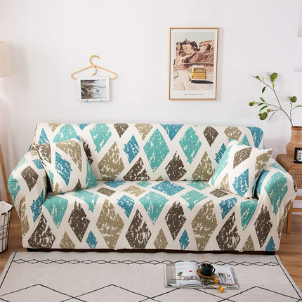 Bedruckter Sofabezug Stretch Couchbezug Sofabezüge für 3 Kissen Couch mit zwei kostenlosen Kissenbezug Löwenzahn