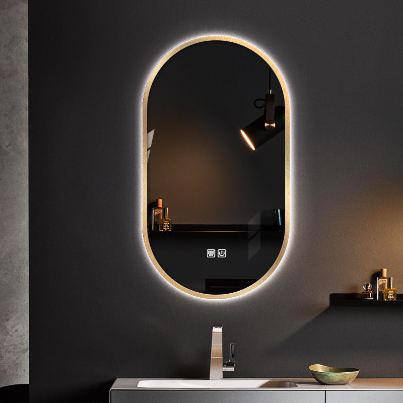 36 Inch Dimmable Large Round LED Backlit Mirror for Bathroom - Melodieux