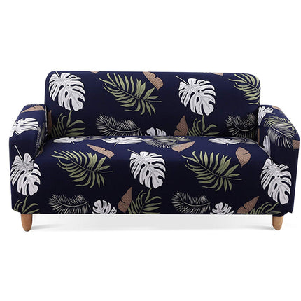 Stretch Couchbezüge für 3 Kissen Couch Blumen Couchbezüge für Dreisitzer Couch Bedruckte Möbel Sofabezüge mit 2 Kissenbezügen Muster Schwarz 3#