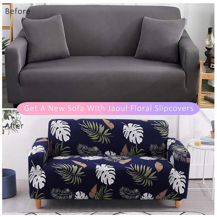 Эластичные чехлы для дивана с 3 подушками, чехлы для дивана с цветочным рисунком для дивана, мебель с принтом, чехлы для диванов с 2 наволочками, черный 3 #